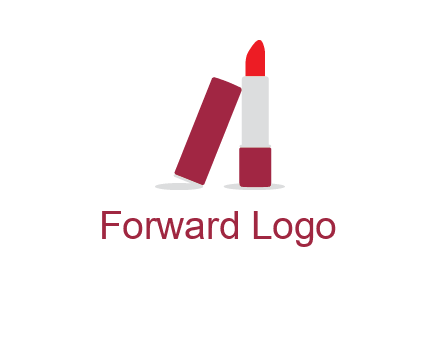 lipstick with lid beauty logo