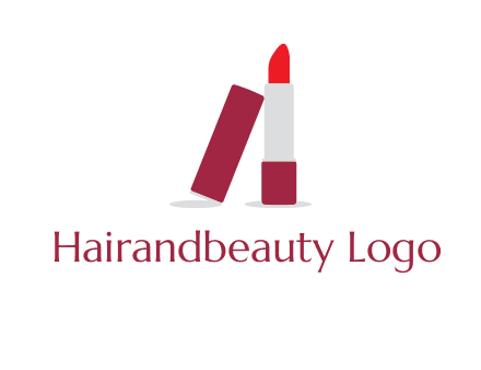 lipstick with lid beauty logo