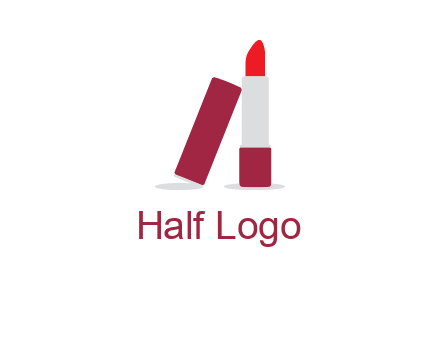 lipstick with lid beauty logo