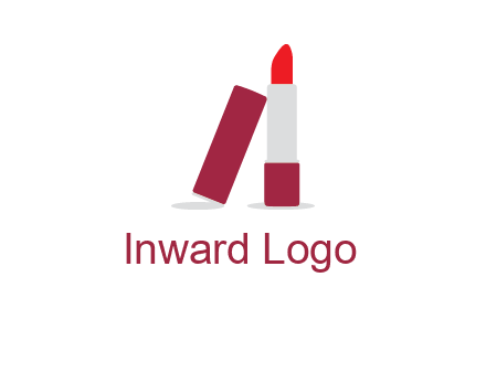 lipstick with lid beauty logo