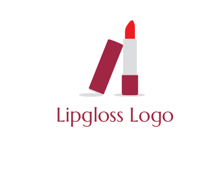 lipstick with lid beauty logo
