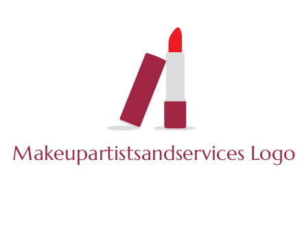 lipstick with lid beauty logo
