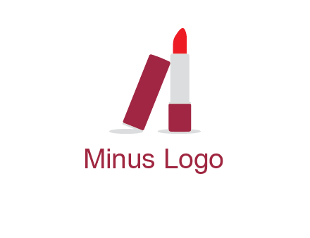 lipstick with lid beauty logo