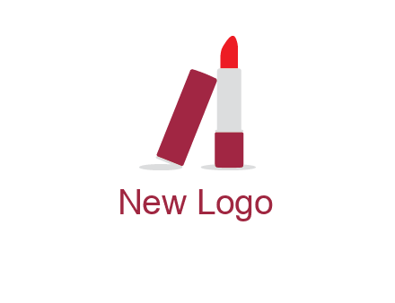 lipstick with lid beauty logo