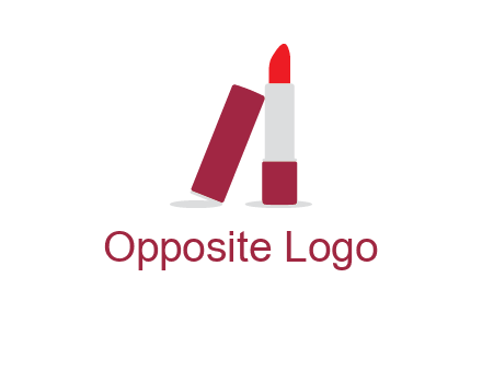 lipstick with lid beauty logo