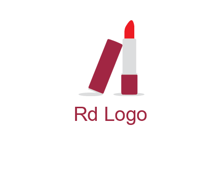 lipstick with lid beauty logo