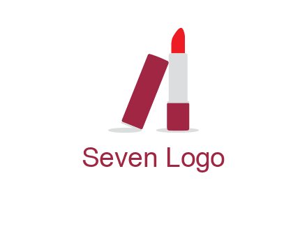 lipstick with lid beauty logo