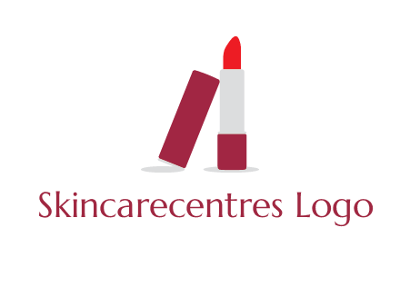 lipstick with lid beauty logo