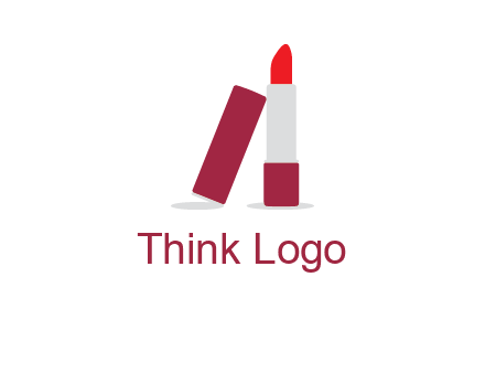 lipstick with lid beauty logo