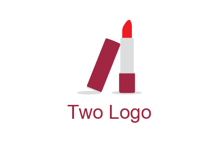 lipstick with lid beauty logo