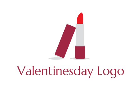 lipstick with lid beauty logo