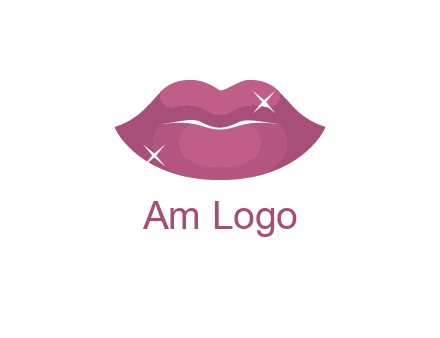 shiny lips beauty logo