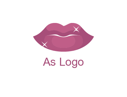 shiny lips beauty logo