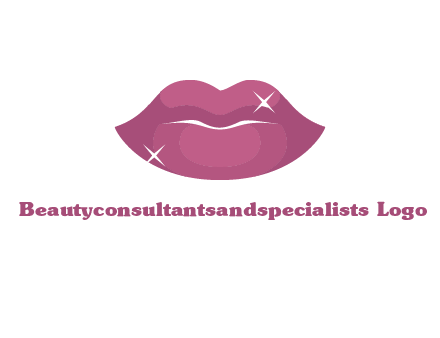 shiny lips beauty logo