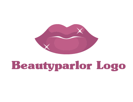 shiny lips beauty logo