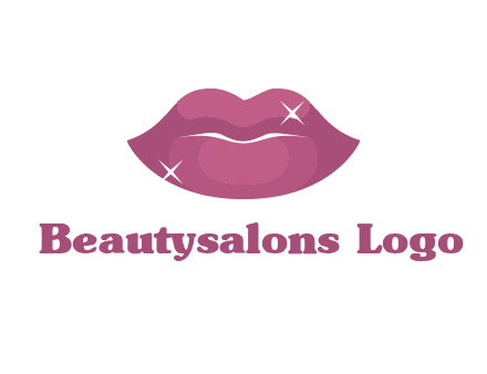 shiny lips beauty logo