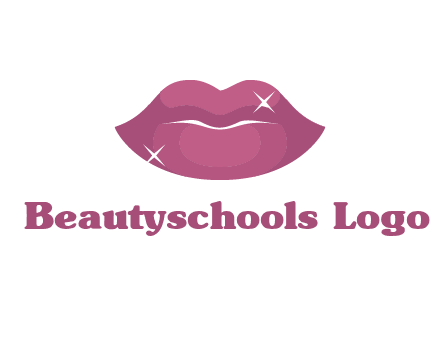 shiny lips beauty logo