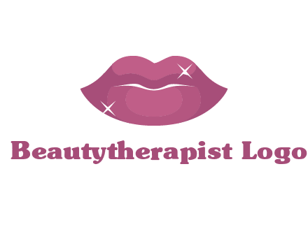 shiny lips beauty logo