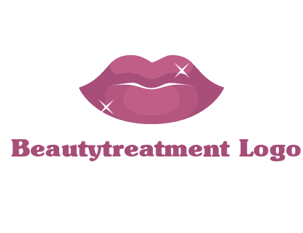 shiny lips beauty logo