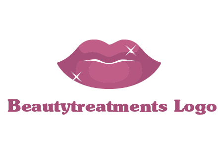 shiny lips beauty logo