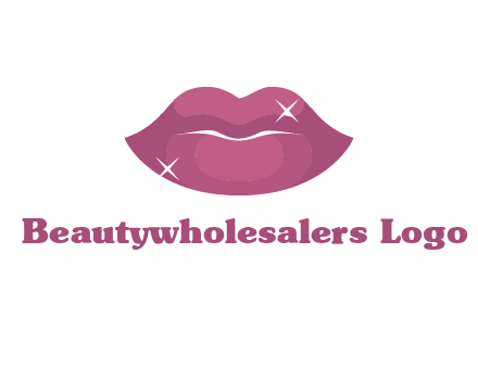shiny lips beauty logo