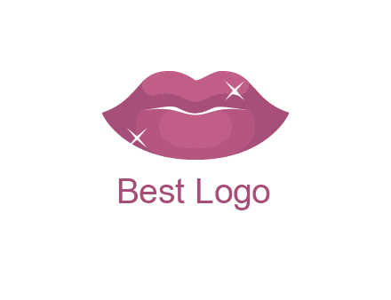 shiny lips beauty logo