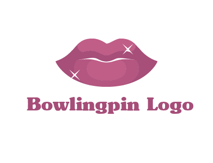 shiny lips beauty logo