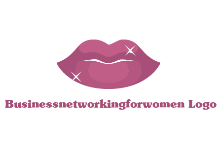 shiny lips beauty logo