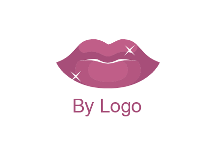 shiny lips beauty logo