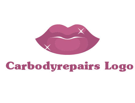 shiny lips beauty logo