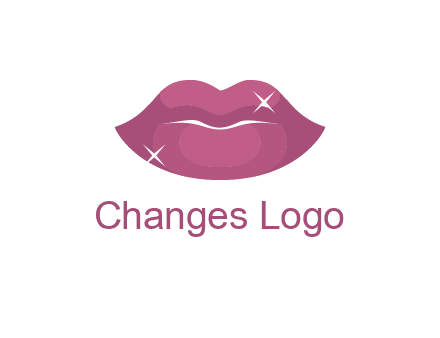 shiny lips beauty logo