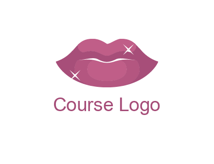 shiny lips beauty logo