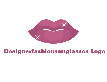 shiny lips beauty logo