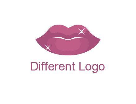 shiny lips beauty logo