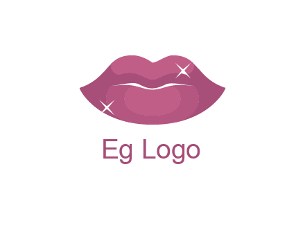 shiny lips beauty logo