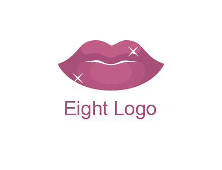 shiny lips beauty logo