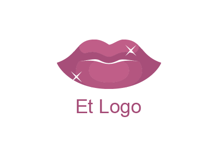shiny lips beauty logo