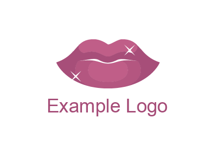 shiny lips beauty logo