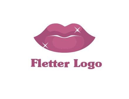 shiny lips beauty logo