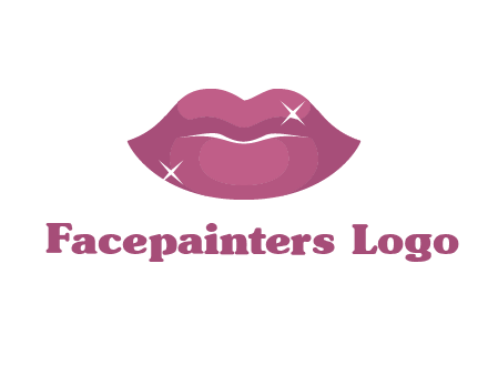 shiny lips beauty logo