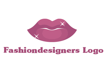 shiny lips beauty logo