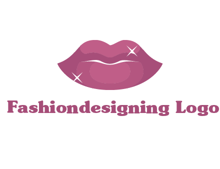 shiny lips beauty logo