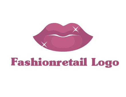 shiny lips beauty logo