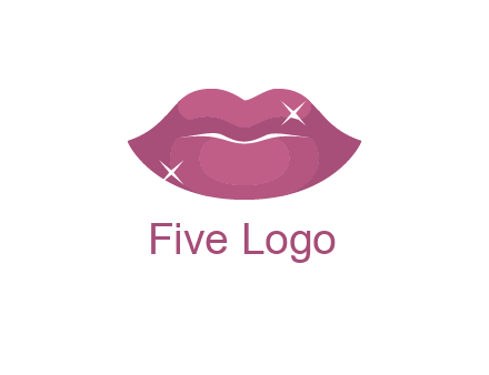 shiny lips beauty logo
