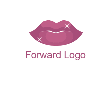 shiny lips beauty logo