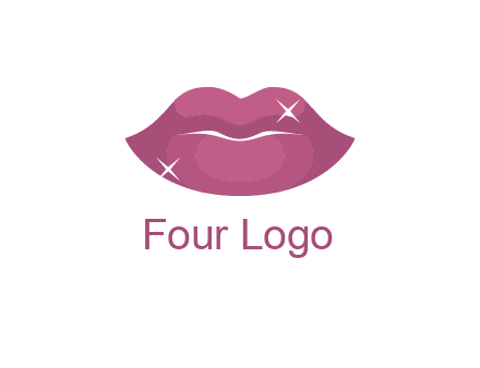 shiny lips beauty logo
