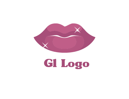 shiny lips beauty logo