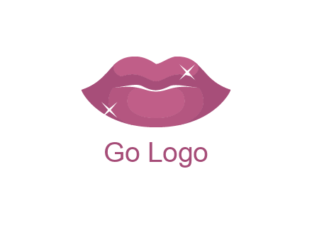 shiny lips beauty logo
