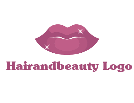 shiny lips beauty logo