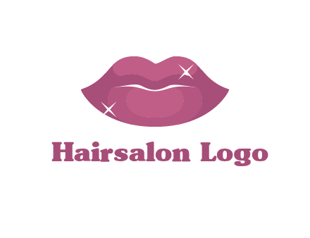 shiny lips beauty logo